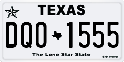 TX license plate DQO1555