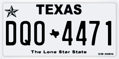 TX license plate DQO4471