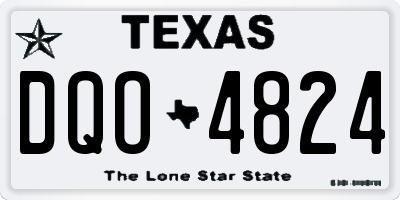 TX license plate DQO4824