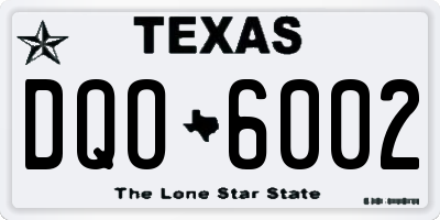 TX license plate DQO6002