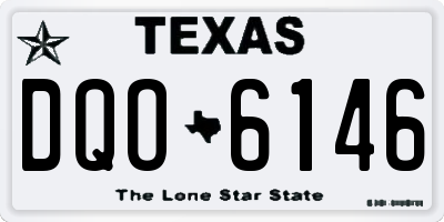 TX license plate DQO6146
