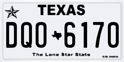 TX license plate DQO6170