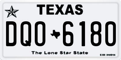 TX license plate DQO6180