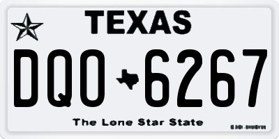 TX license plate DQO6267