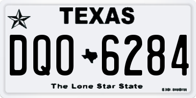 TX license plate DQO6284