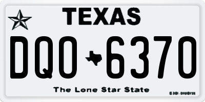 TX license plate DQO6370