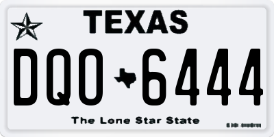 TX license plate DQO6444