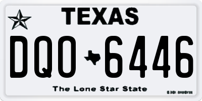 TX license plate DQO6446