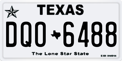TX license plate DQO6488