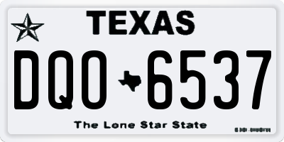 TX license plate DQO6537