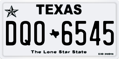 TX license plate DQO6545
