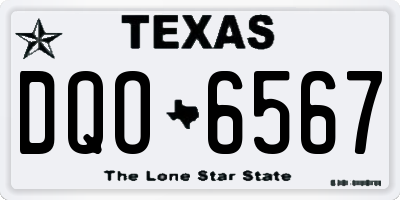 TX license plate DQO6567