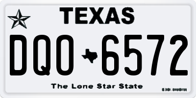 TX license plate DQO6572
