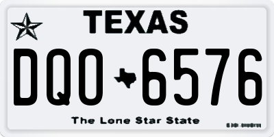 TX license plate DQO6576