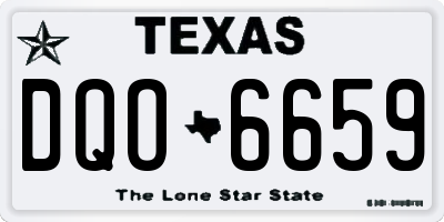 TX license plate DQO6659