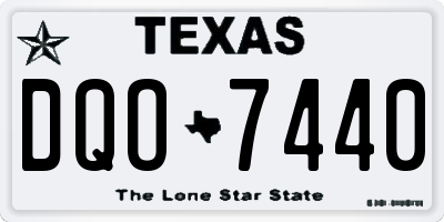 TX license plate DQO7440