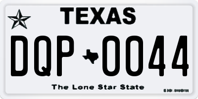 TX license plate DQP0044