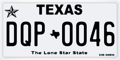 TX license plate DQP0046