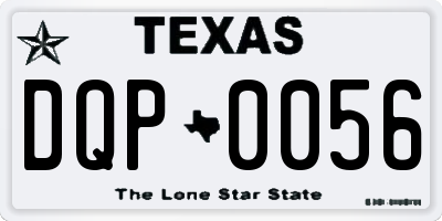 TX license plate DQP0056
