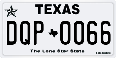 TX license plate DQP0066
