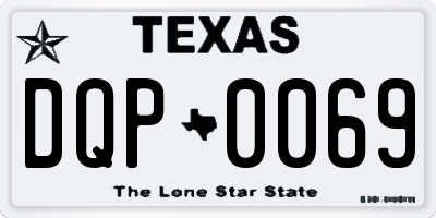 TX license plate DQP0069