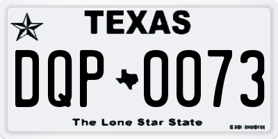 TX license plate DQP0073