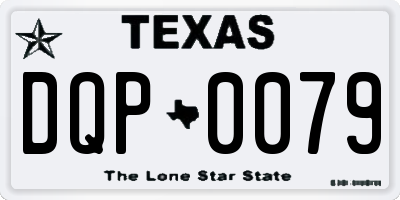 TX license plate DQP0079