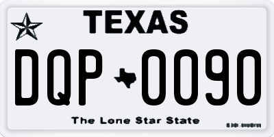 TX license plate DQP0090