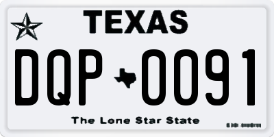 TX license plate DQP0091