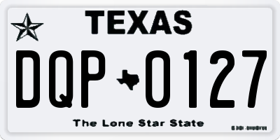TX license plate DQP0127