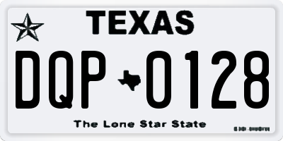 TX license plate DQP0128