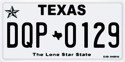 TX license plate DQP0129