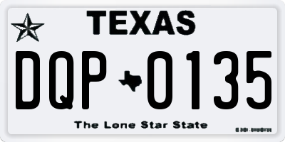 TX license plate DQP0135