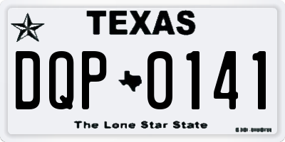 TX license plate DQP0141