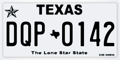 TX license plate DQP0142