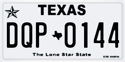 TX license plate DQP0144