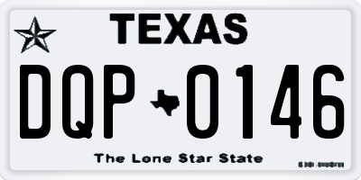 TX license plate DQP0146