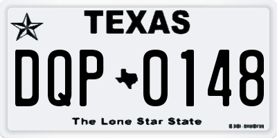 TX license plate DQP0148