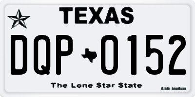 TX license plate DQP0152