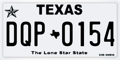 TX license plate DQP0154