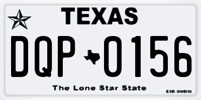 TX license plate DQP0156