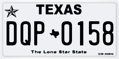 TX license plate DQP0158