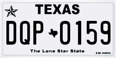 TX license plate DQP0159