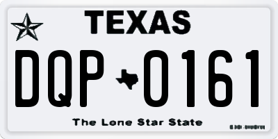 TX license plate DQP0161