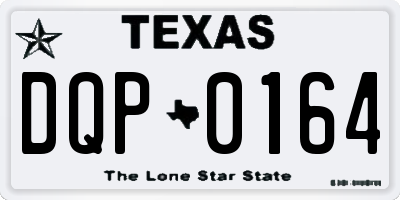 TX license plate DQP0164