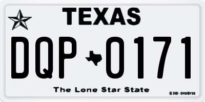 TX license plate DQP0171