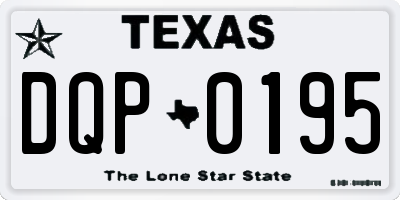 TX license plate DQP0195