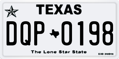 TX license plate DQP0198