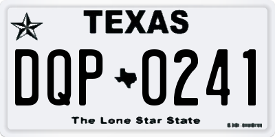 TX license plate DQP0241