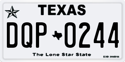 TX license plate DQP0244